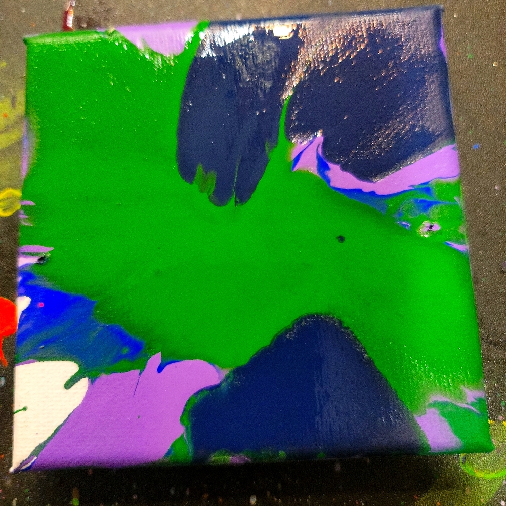4 x 4 spin art